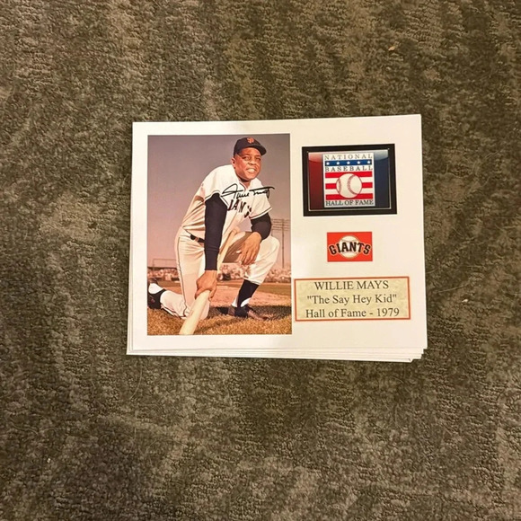 - San Francisco giants Willie Mays autographed photo - Picture 1 of 1